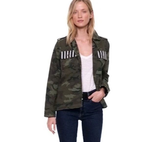 GAP Jackets & Blazers - Gap Utility Camouflage Jacket with Striped Pockets